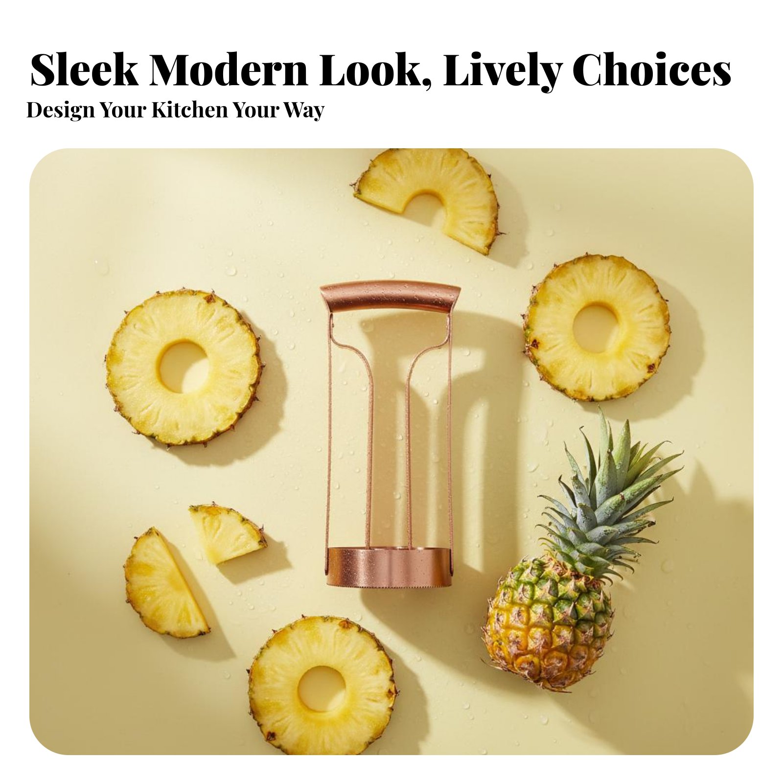 Kitchen Gadgets Vegetable Cutter - ステンレス製パイナップルカッター 芯抜き・スライス用 ステンレス製パイナップルカッター キッチンガジェット 使いやすい 省力化