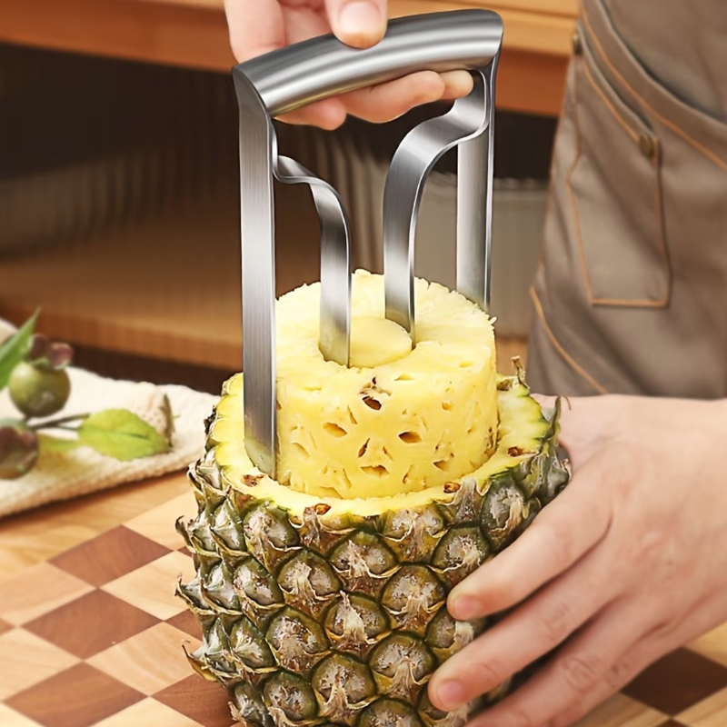 Kitchen Gadgets Vegetable Cutter - パイナップルピーラー パイナップルコアラー スライサー ステンレス製フルーツカッター 簡単スライサー ピーラー