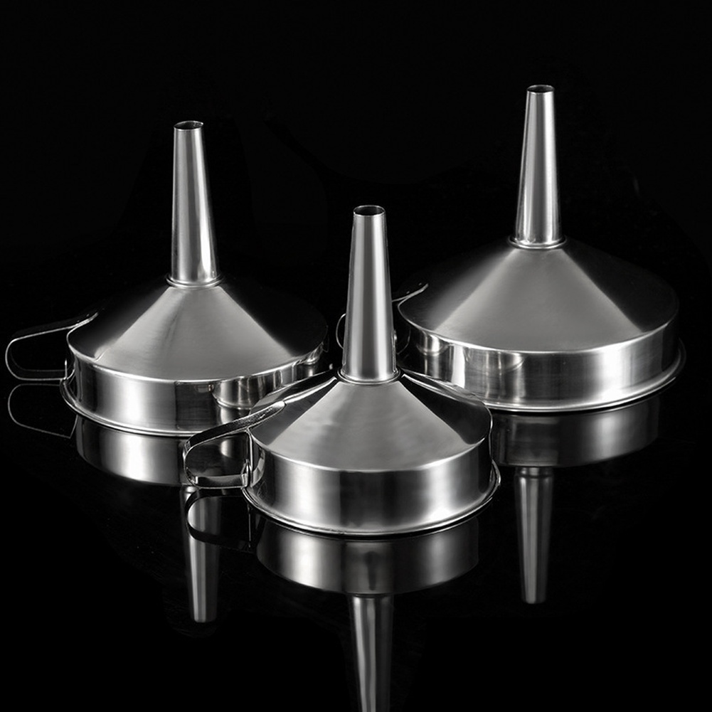 Kitchen Gadgets Ninja - 1Pc ステンレス鋼食用油漏斗広口キッチンアクセサリーバービールオイルポット液体粉末転送キッチンツール