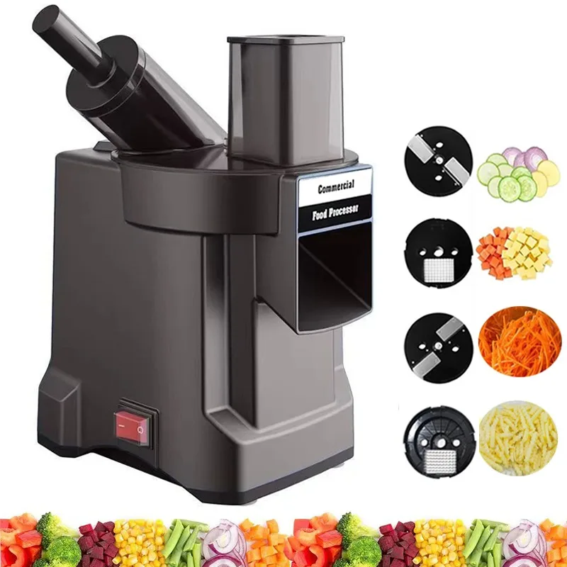 Kitchen Gadgets Vegetable Cutter - 220V 野菜チョッパー多機能電動切断機ニンジンジャガイモカッタースライス細切り食品プロセッサー