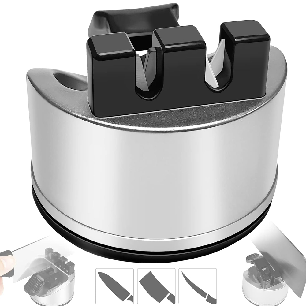 Kitchen Gadgets Of 2025 - 2025年新型ハンズフリー包丁研ぎ器、吸盤付きポケットナイフ研ぎ器、あらゆるナイフ、キッチンナイフアクセサリーガジェット対応