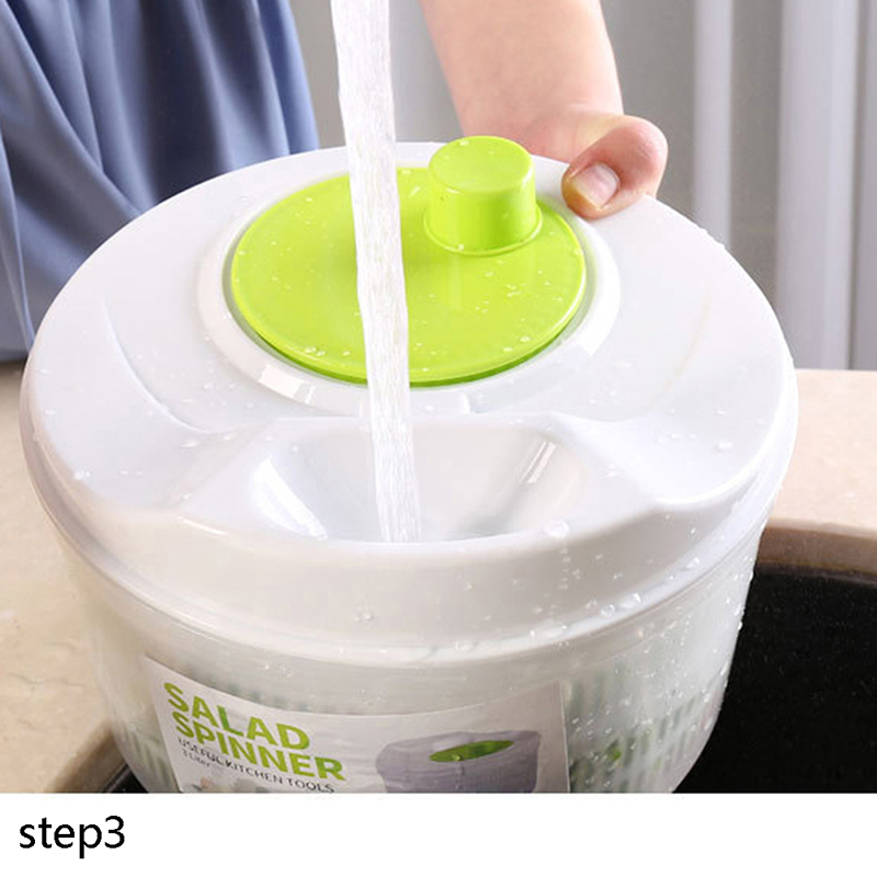 Salad Spinner - 野菜サラダスピナー、レタス葉野菜乾燥機、洗浄機、クリスパーストレーナー、葉物洗浄乾燥用