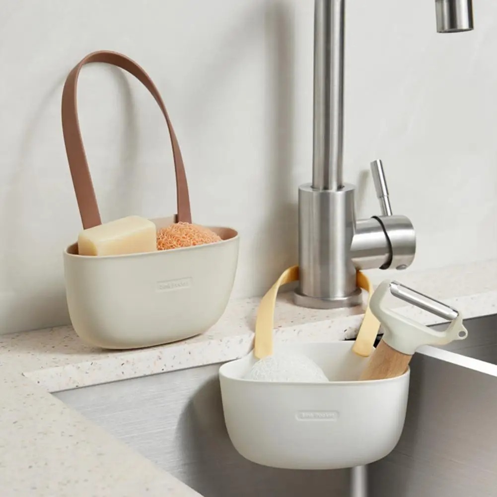 Kitchen Gadgets Storage Ideas - キッチンシンクスポンジホルダー、浴室用ソープディッシュ、排水水かご、乾燥ラック、アクセサリー収納オーガナイザー