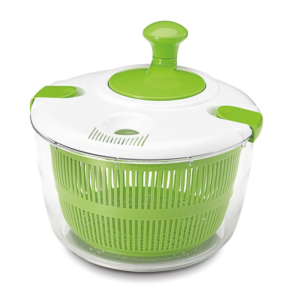 Salad Spinner - 5Lサラダスピナー、レタス・グリーンズ洗浄乾燥機、水切り器、クリスパー、葉物野菜洗浄乾燥用ストレーナー、キッチンツール