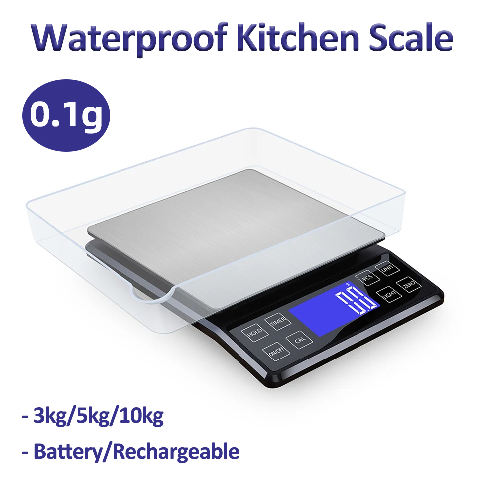 Kitchen Gadgets Cool - デジタルキッチンスケール 0.1 グラム高精度 3 キロ/5 キロ/10
