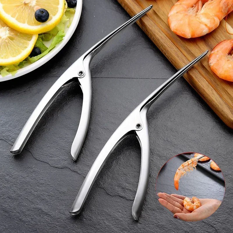 Kitchen Gadgets Peeler - ステンレス鋼エビストリッパーピーラーエビラインエビの殻の皮むき器耐久性のあるエビクリーナーナイフキッチン剥離ツール