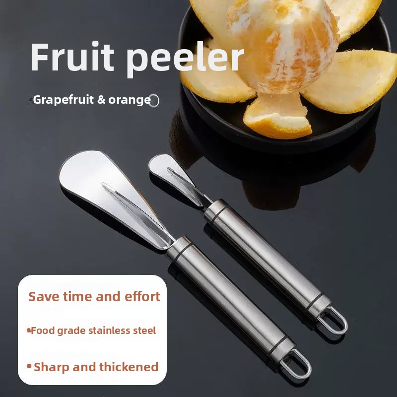 Kitchen Gadgets Peeler - ステンレス鋼オレンジ、シトラピーラー、シンプルレモンピーラー、クリエイティブカッター、ハンドル付きオレンジピーラーツール、レストランキッチンガジェット