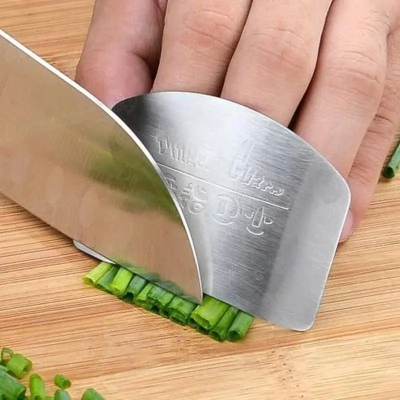 Kitchen Gadgets Cool - 1 個ステンレス鋼キッチンツールハンドフィンガープロテクターナイフカットスライス安全ガード