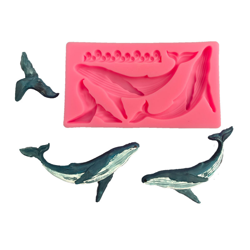 Kitchen Gadgets Ninja - シリコンクジラ型,日曜大工,オーシャンシリーズ,フォンダン,ケーキデコレーションツール,キッチンアクセサリー,ベーキング用品