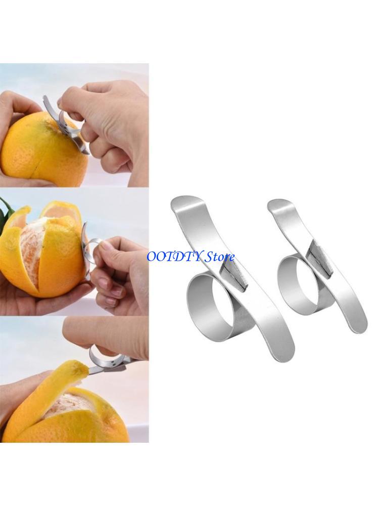 Kitchen Gadgets Peeler - 367A ステンレス鋼クリエイティブオレンジピーラーレモンスライサーフルーツストリッパー簡単オープナーナイフキッチンアクセサリーガジェット 2 S