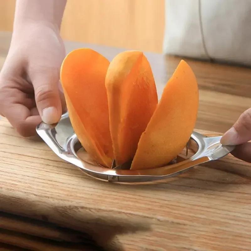 Kitchen Gadgets Peeler - 【xxx】マンゴーカッター フルーツスプリッターツール マンゴーナイフ マンゴーコアラー ステンレス鋼 マンゴースライサー