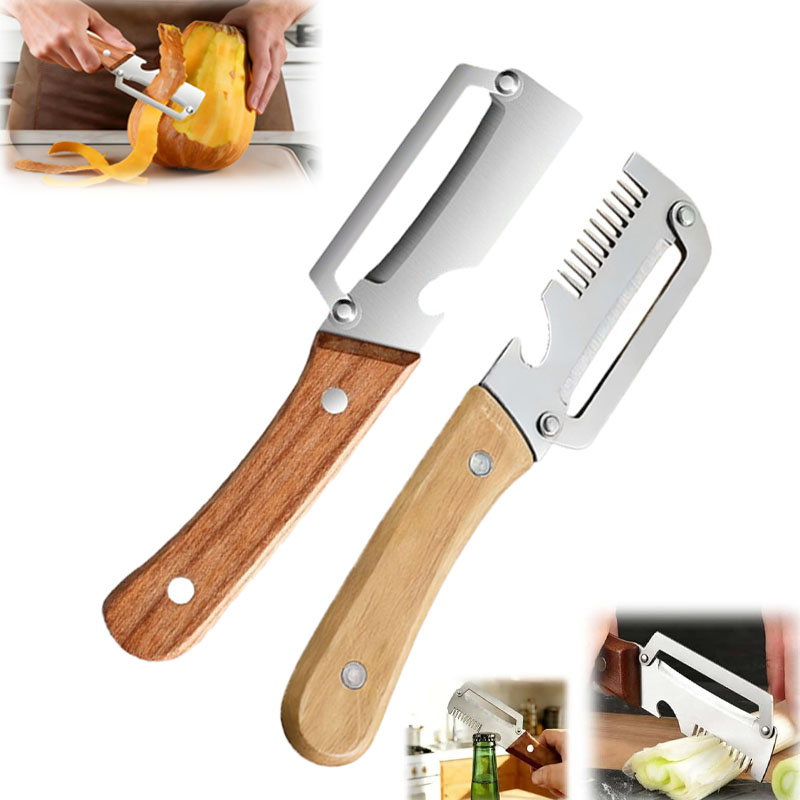Kitchen Gadgets Vegetable Cutter - 1-20個入り オールインワン ステンレス製野菜カッター グレーター スライサー ネギ生姜千切りピーラー