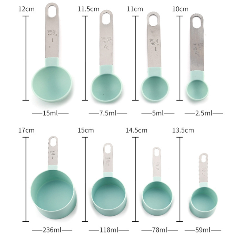 8 個計量カップスプーンセットベーキングケーキペストリー調理 - Kitchen Gadgets And Utensils のレビューと価格