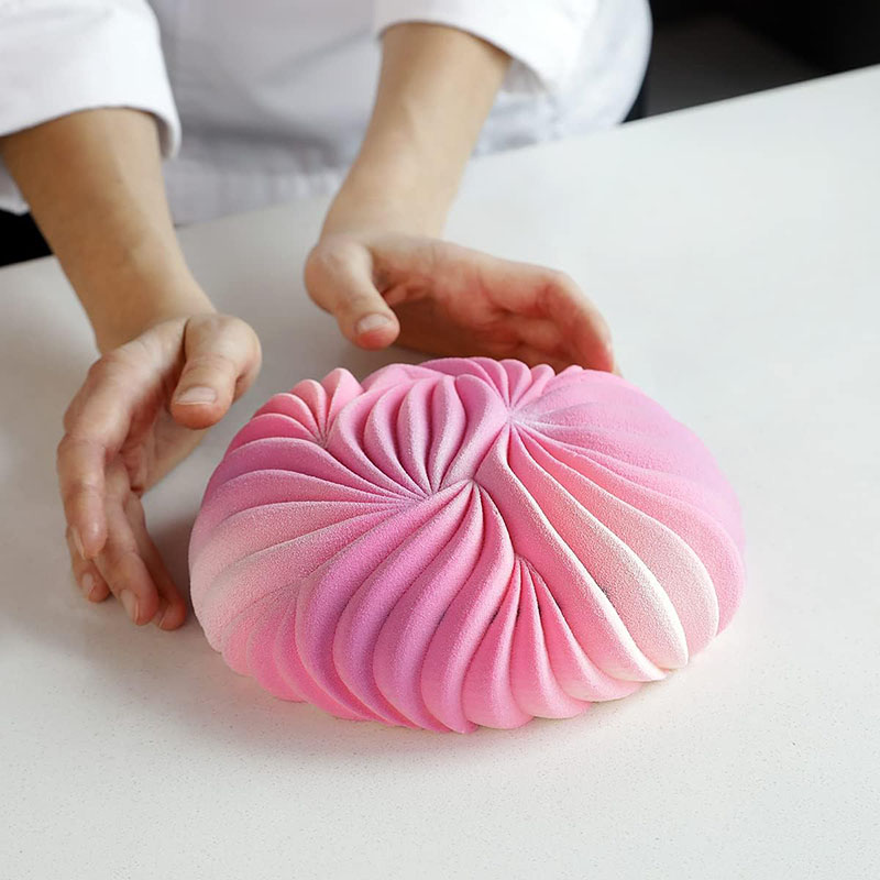 ラウンドムースケーキパンベーキング用大型砂丘シリコーン型 3 - Kitchen Gadgets Ninja のレビューと価格