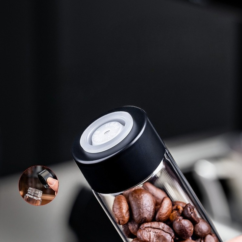 JUSTINLAU ガラス製コーヒー豆保存容器 気密1方向バ - Kitchen Gadgets Storage のレビューと価格