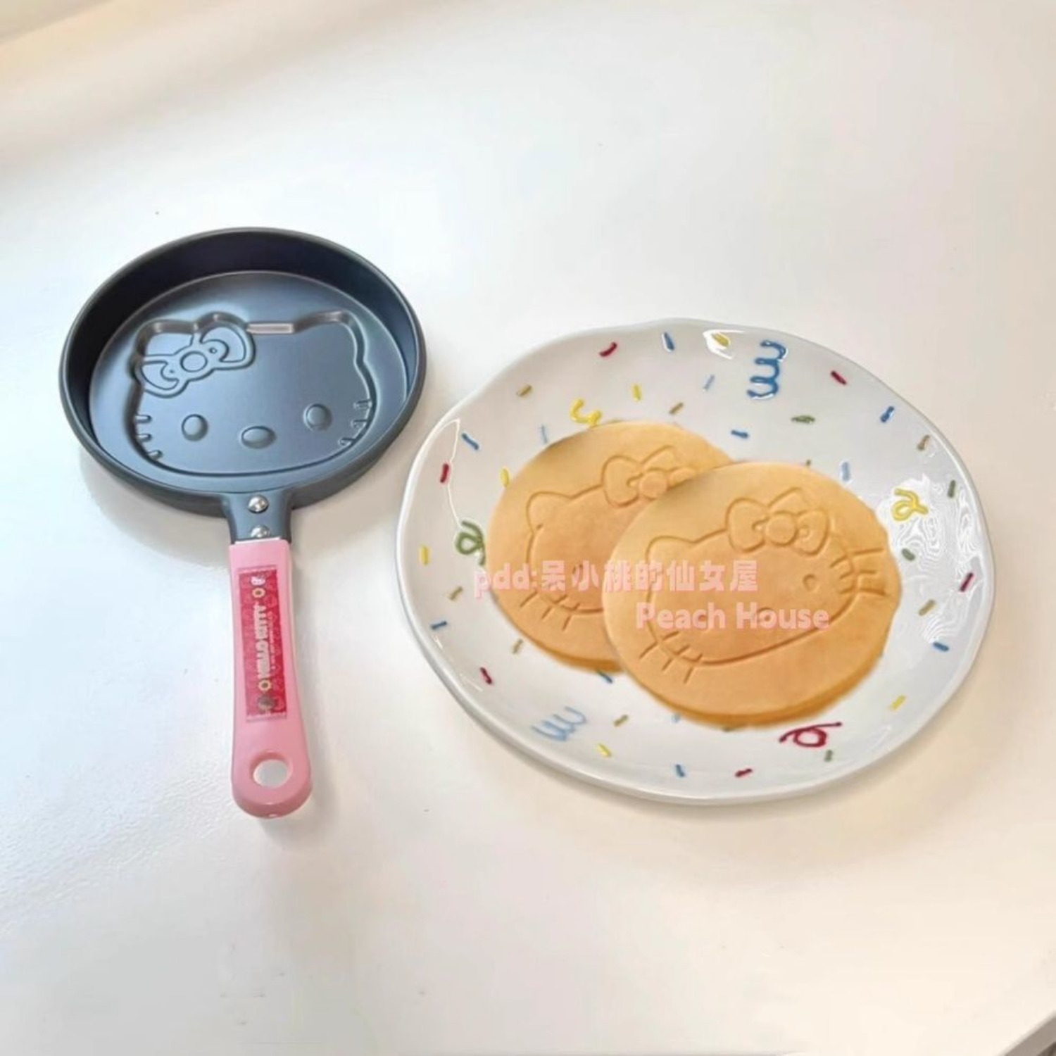 かわいいサンリオハローキティミニノンスティック漫画パンケーキ - Kitchen Gadgets In Japan のレビューと価格