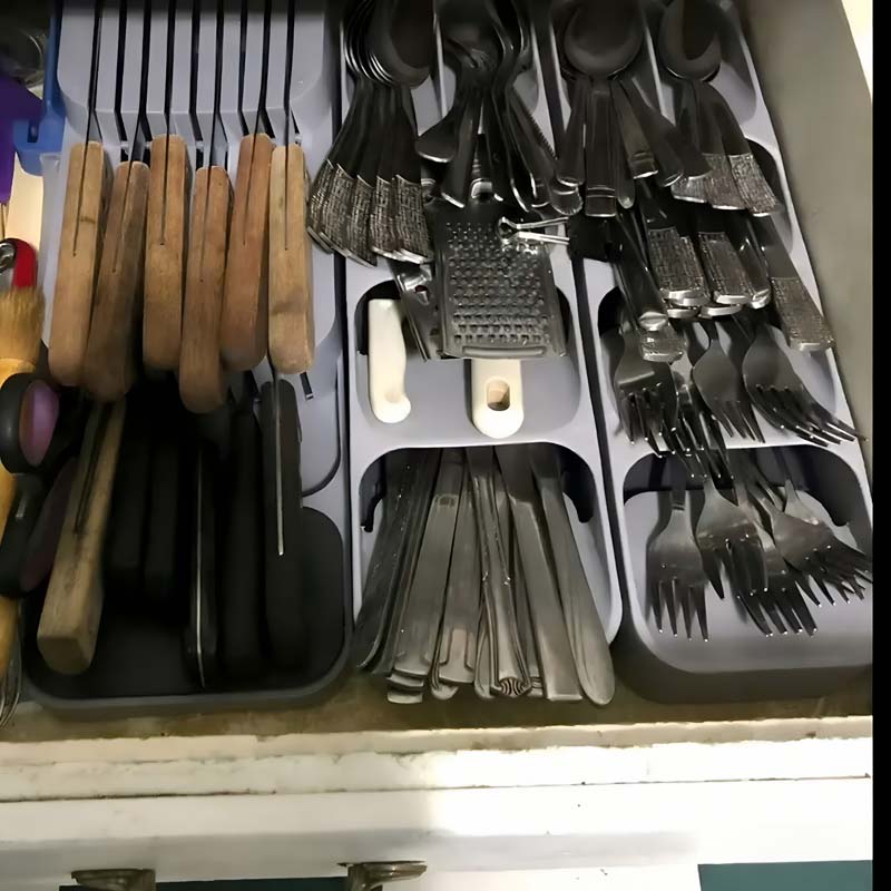 実用的な引き出し式ナイフ収納ボックス - キッチンアクセサリ - Kitchen Gadgets Storage Ideas のレビューと価格