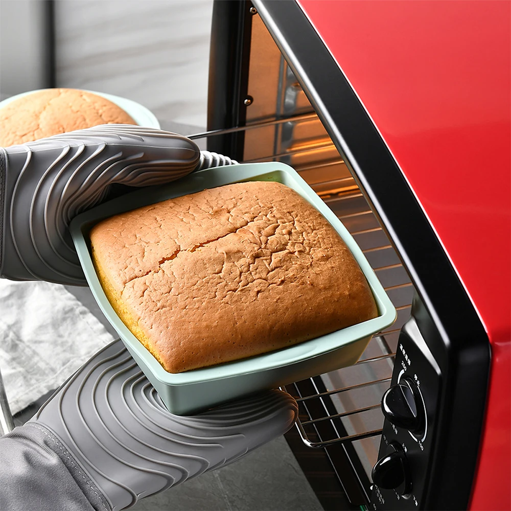 正方形のシリコンケーキモールド,簡単なリリース,ケーキパン, - Kitchen Gadgets Ninja のレビューと価格