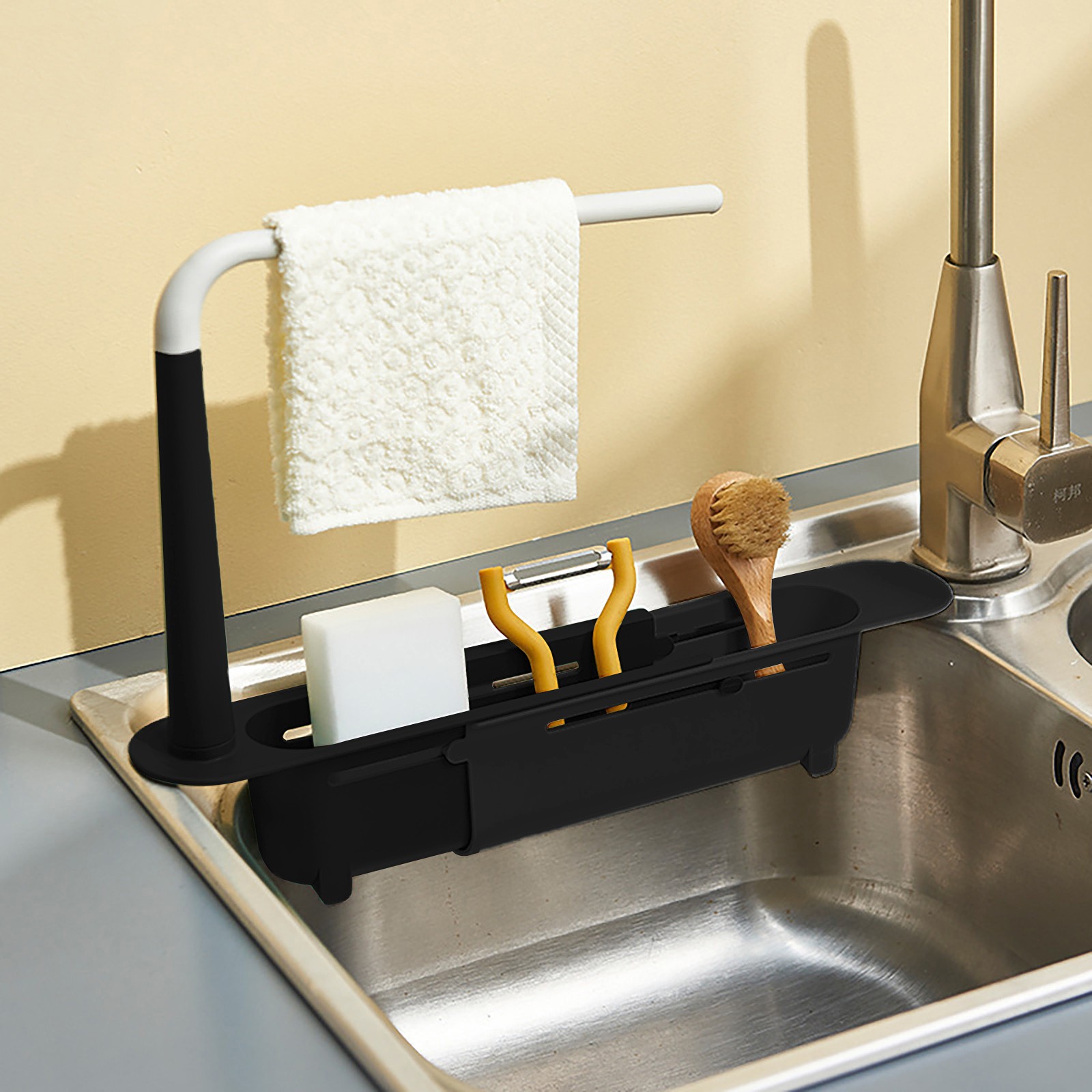 Elescopicシンクの水切り、キッチンオーガナイザー、石 - Kitchen Gadgets Storage Ideas のレビューと価格