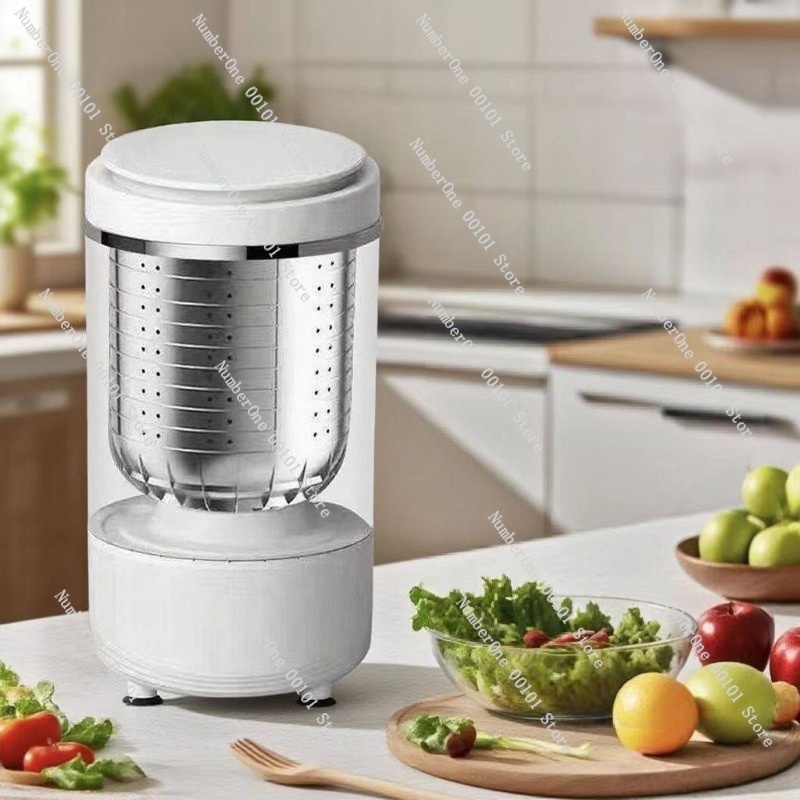 電動サラダスピナー野菜乾燥機脱水機遠心分離式自動ミニフルーツ - Salad Spinner のレビューと価格