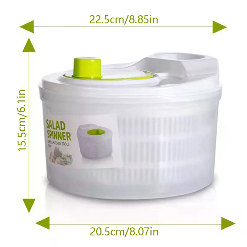 野菜サラダスピナー、レタス葉野菜脱水機、洗浄機、クリスパース - Salad Spinner のレビューと価格