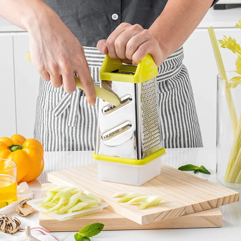 多目的おろし金野菜スライサー四面ボックスおろし金ステンレス鋼 - Kitchen Gadgets Peeler のレビューと価格