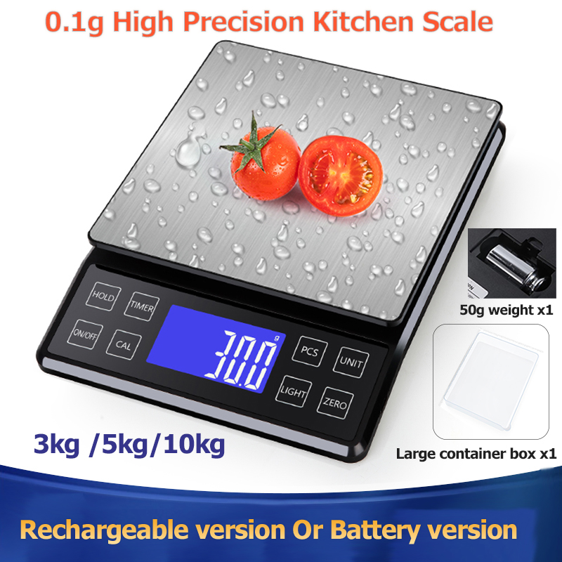 デジタルキッチンスケール 0.1 グラム高精度 3 キロ/5 - Kitchen Gadgets Cool のレビューと価格