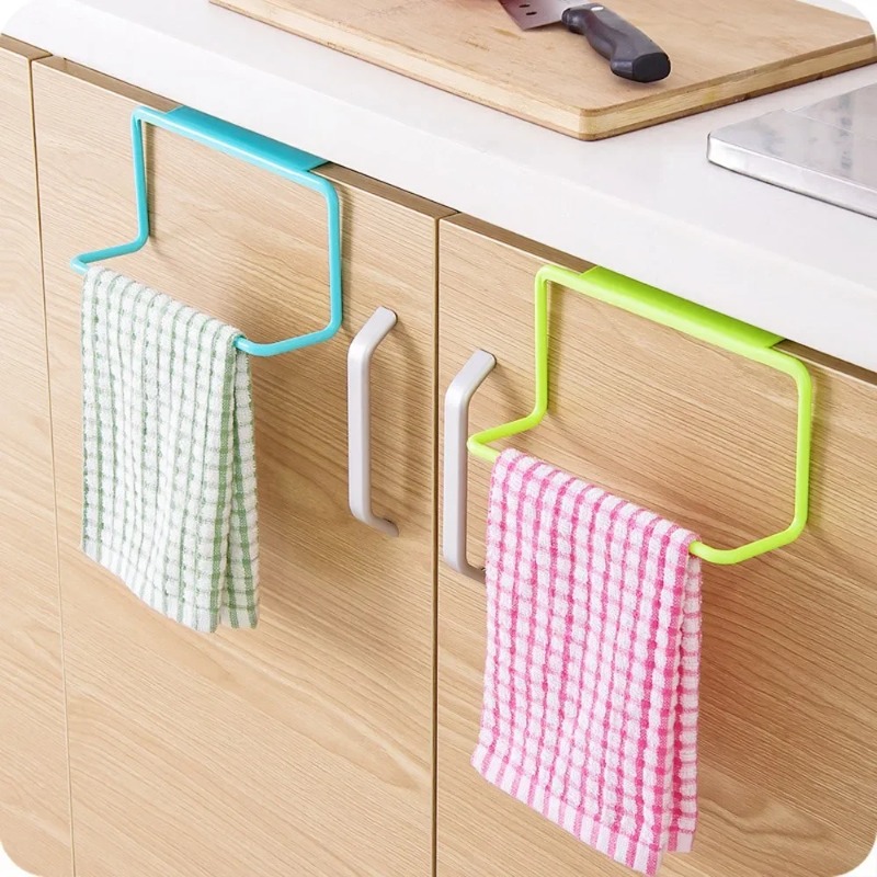 1PC プラスチック吊り下げホルダータオルラック多機能食器棚 - Kitchen Gadgets Storage Ideas のレビューと価格