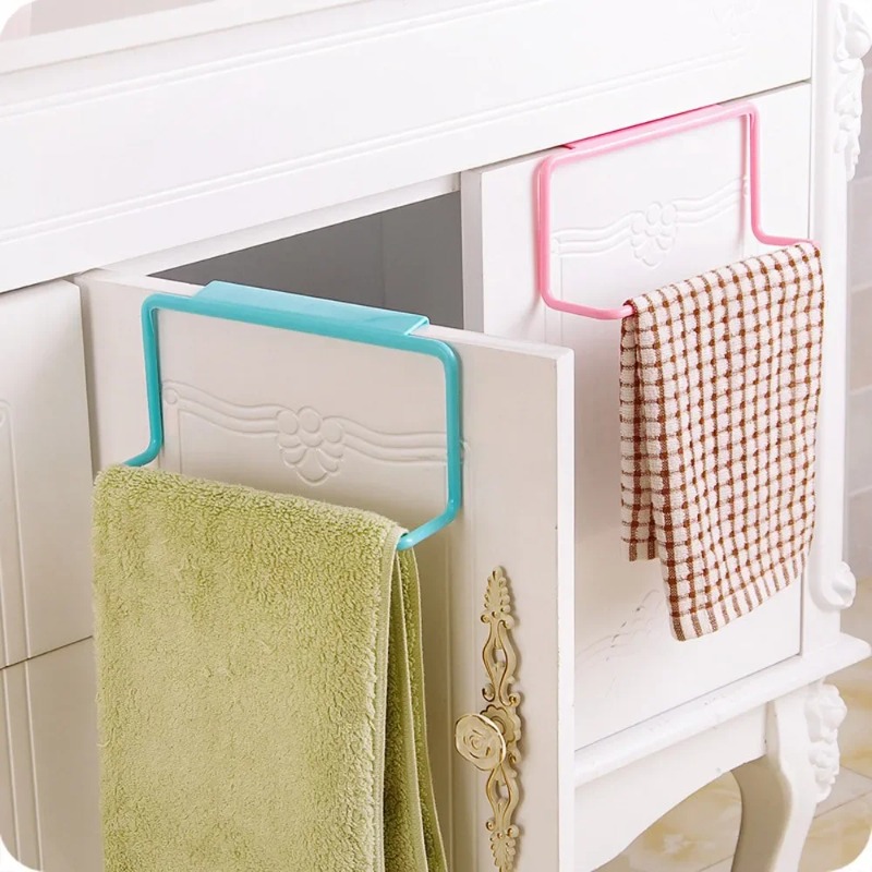 1PC プラスチック吊り下げホルダータオルラック多機能食器棚 - Kitchen Gadgets Storage Ideas のレビューと価格