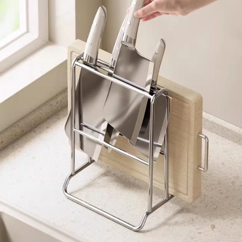 キッチンナイフオーガナイザーラック、まな板収納付き多機能調理 - Kitchen Gadgets And Utensils のレビューと価格