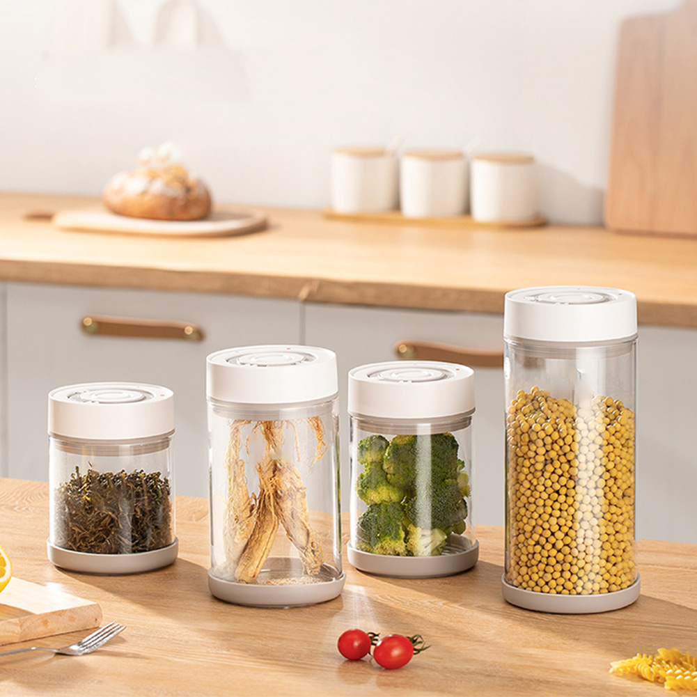 キッチン防湿ガラスコーヒー豆ジャー自動インテリジェント真空保 - Kitchen Gadgets Storage のレビューと価格