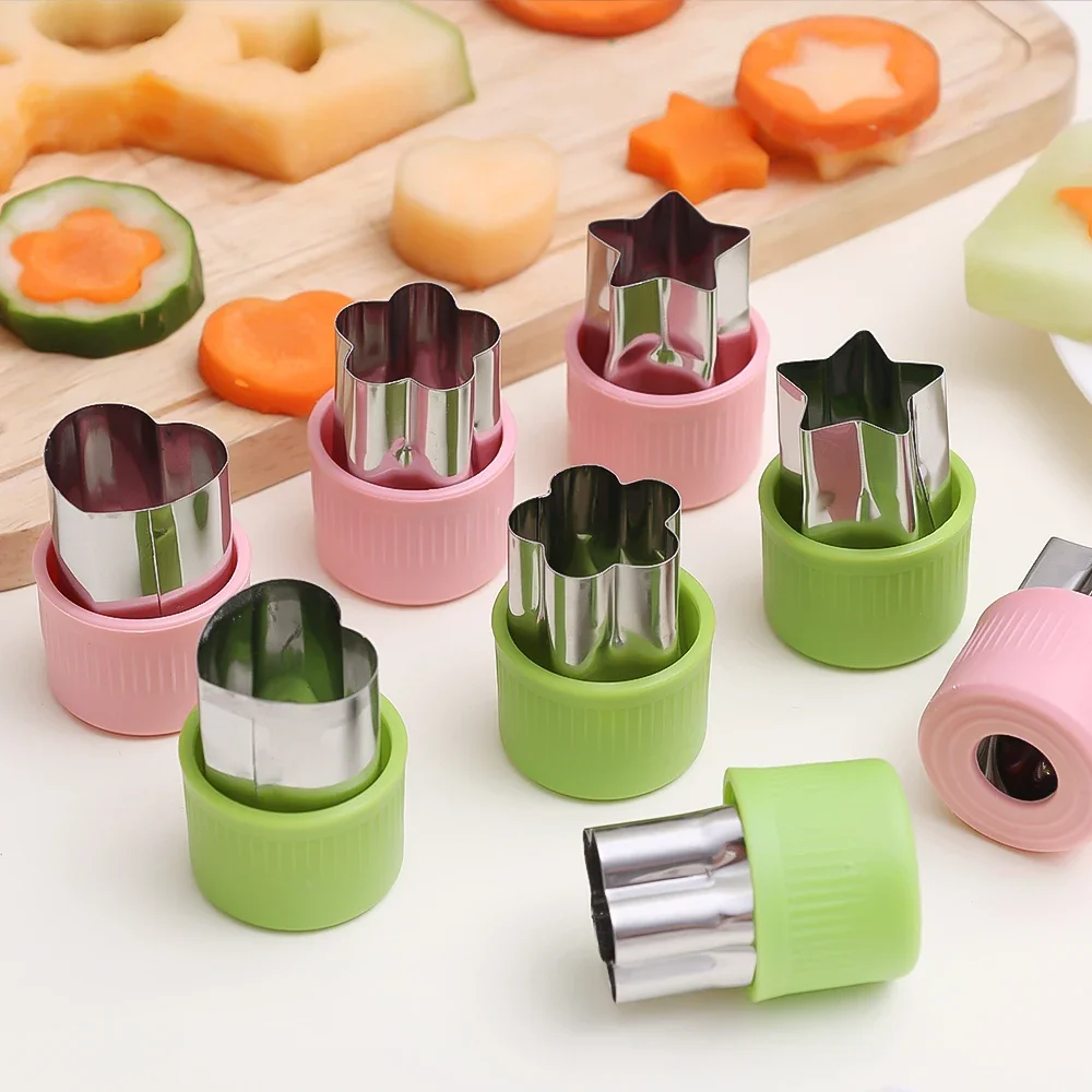スターハート型野菜カッタープラスチックハンドル3個入りポータ - Kitchen Gadgets Vegetable Cutter のレビューと価格