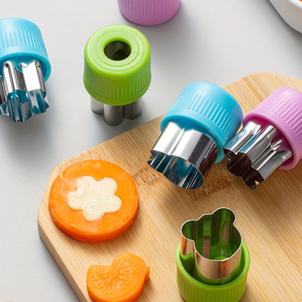 スターハート型野菜カッタープラスチックハンドル3個入りポータ - Kitchen Gadgets Vegetable Cutter のレビューと価格