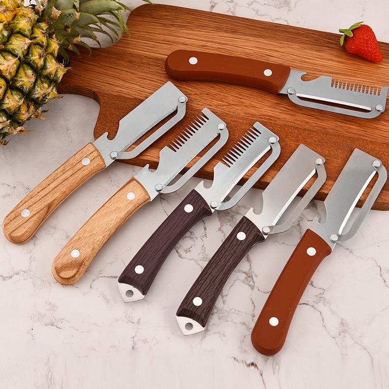 3 in 1の波刃ピーラーナイフ、野菜用多機能キッチンツール - Kitchen Gadgets Peeler のレビューと価格
