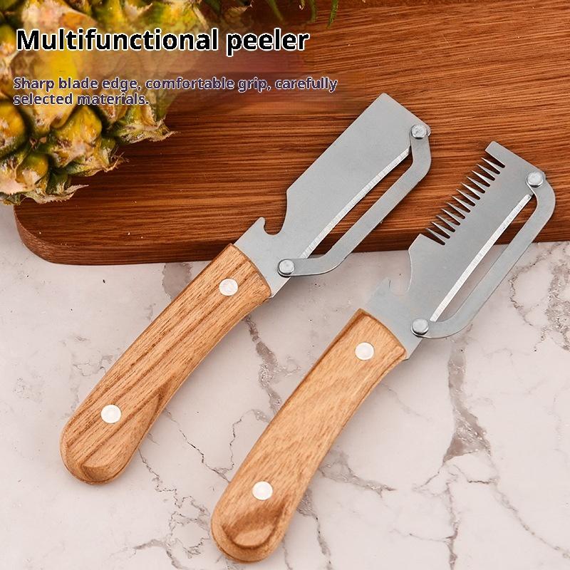 3 in 1の波刃ピーラーナイフ、野菜用多機能キッチンツール - Kitchen Gadgets Peeler のレビューと価格