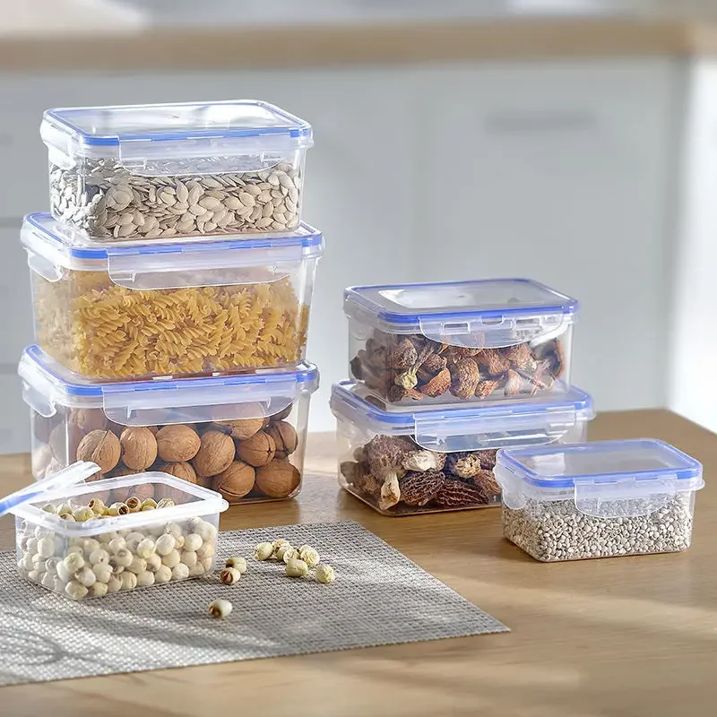 キッチン冷蔵庫密閉型長方形冷蔵庫収納ボックス蓋付きプラスチッ - Kitchen Gadgets Storage のレビューと価格