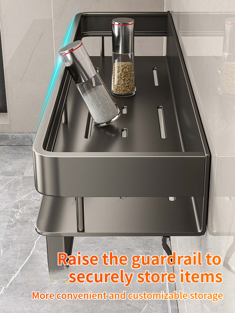 アルミ製キッチンラック キッチン棚 トイレ収納 穴あけ不要  - Kitchen Gadgets Storage Ideas のレビューと価格
