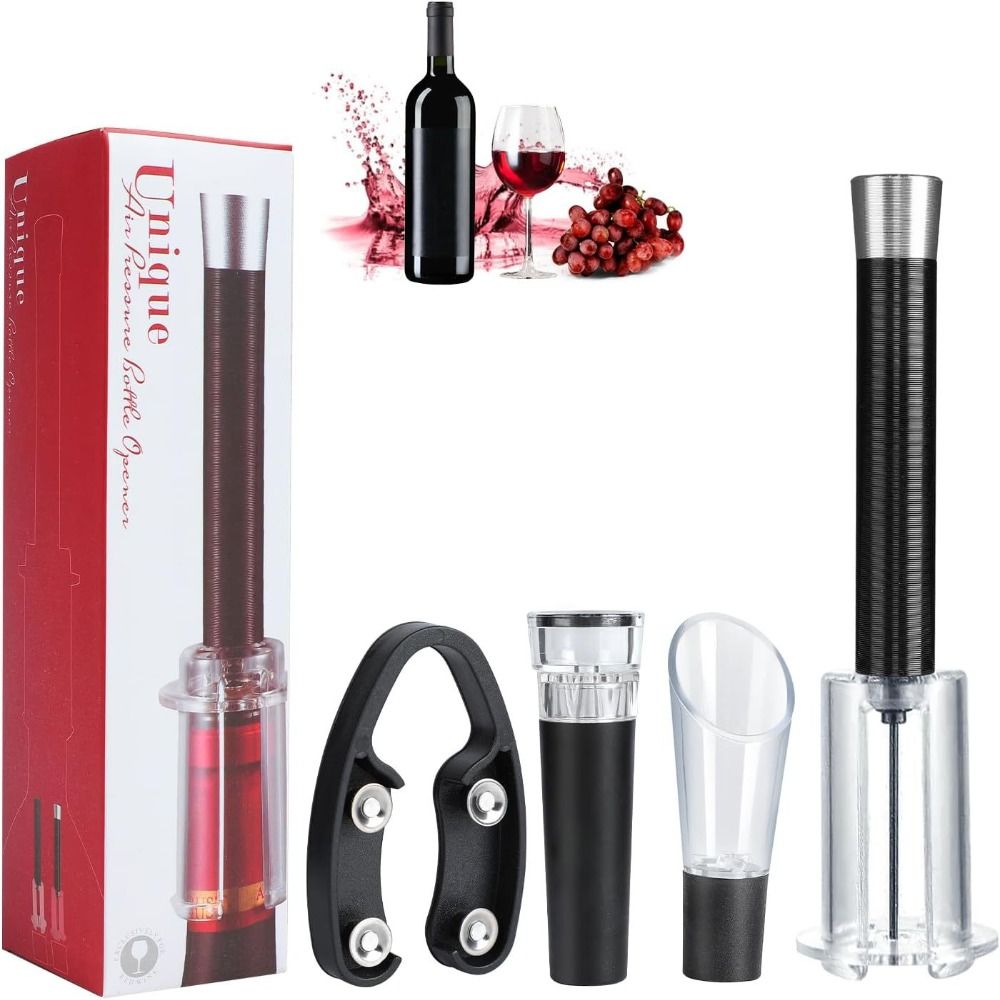 バーアクセサリー ワインボトルオープナーセット アルミ合金  - Kitchen Gadgets Ninja のレビューと価格