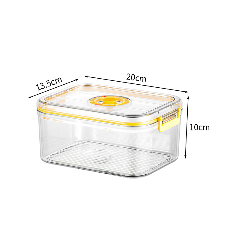 真空鮮度保持ボックス冷蔵庫密閉キャニスターウォーマー透明食品 - Kitchen Gadgets Storage のレビューと価格