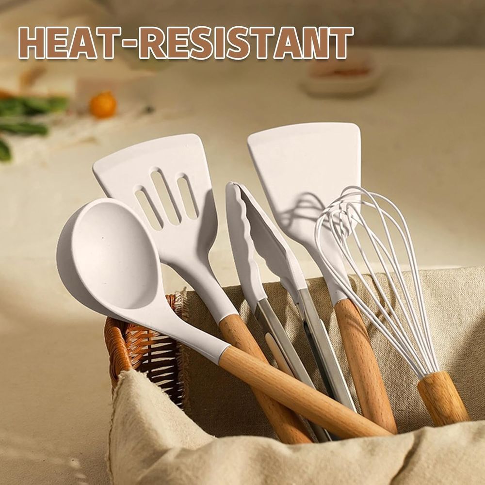 厚みのあるシリコン製キッチンツールセット - 調理器具セット - Kitchen Gadgets And Utensils のレビューと価格