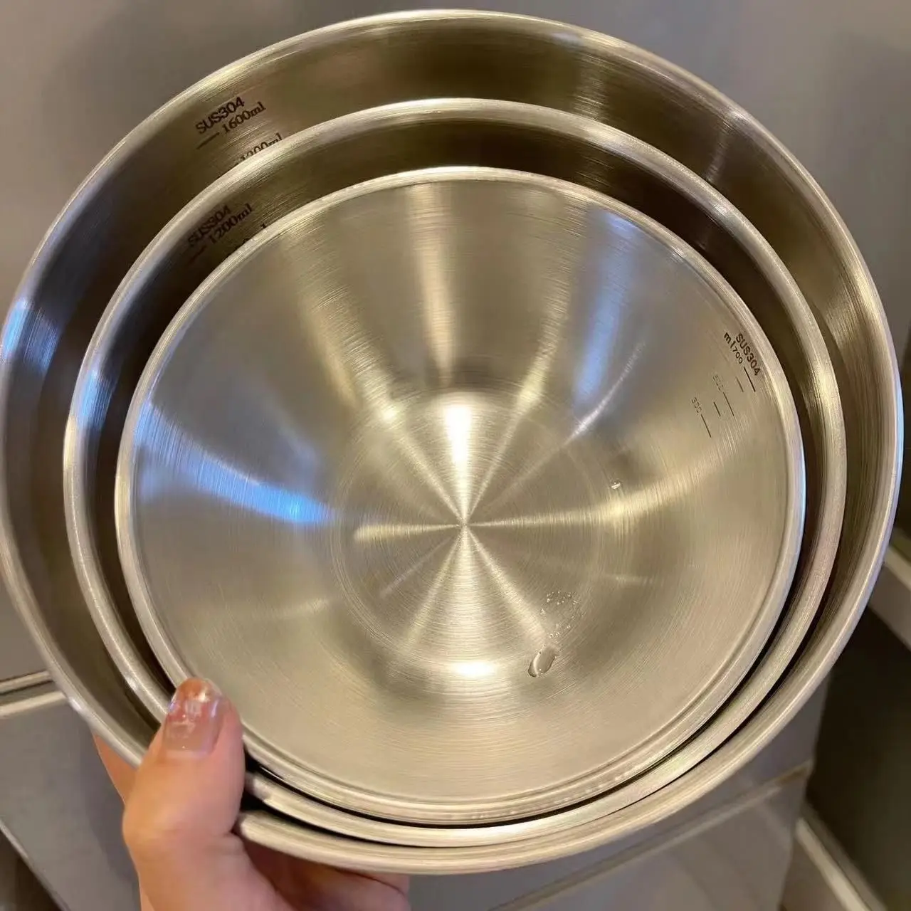 1～3個のステンレス製ボウルセット、計量機能付き、調理、ベー - Kitchen Gadgets Storage のレビューと価格