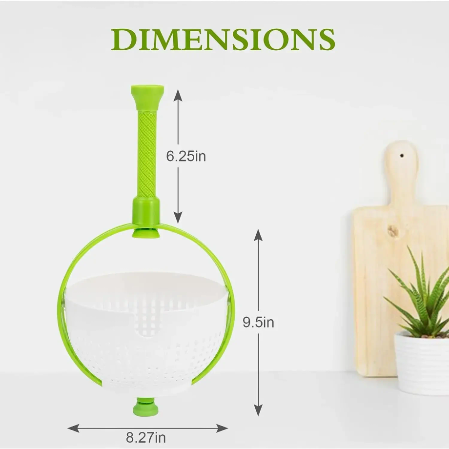 折りたたみ式水切りかご 果物・野菜用遠心分離サラダスピナー  - Salad Spinner のレビューと価格