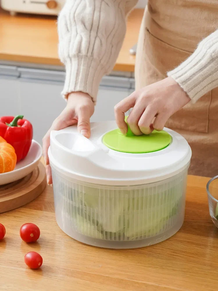 葉物野菜用サラダスピナー、レタス洗濯機と乾燥機、キッチン野菜 - Salad Spinner のレビューと価格
