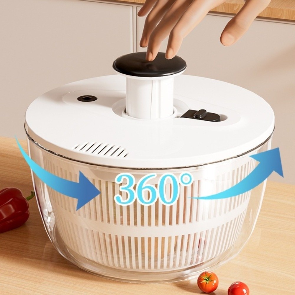 大容量野菜脱水機半自動クイック排水フルーツドレンバスケット回 - Salad Spinner のレビューと価格