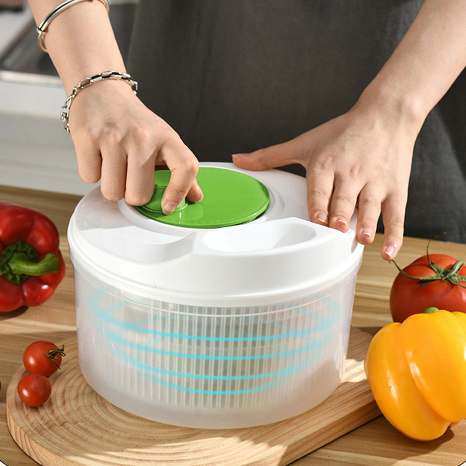 サラダスピナーフルーツリンサーストレーナーコンテナ二層野菜洗 - Salad Spinner のレビューと価格