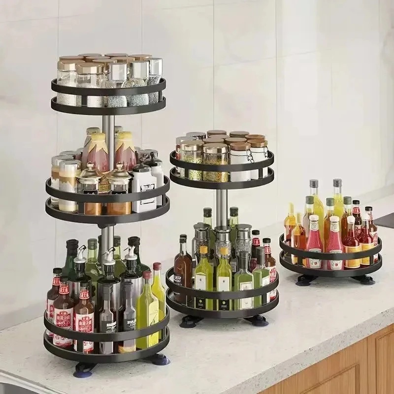 360 °   回転式スパイスターンテーブル キッチンカウン - Kitchen Gadgets Storage Ideas のレビューと価格
