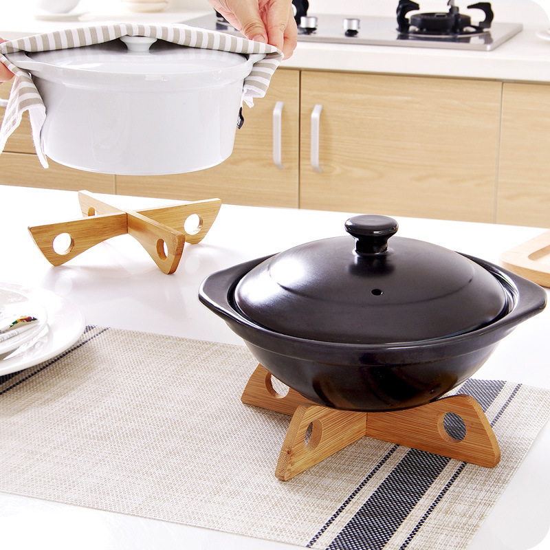 クロストレイホルダー木製取り外し可能なテーブルマット抗熱スチ - Kitchen Gadgets In Japan のレビューと価格