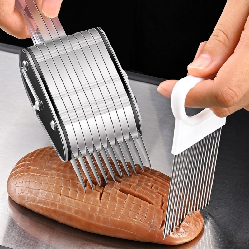 調整可能な深さイカフラワーナイフセット玉ねぎスライサーシュレ - Kitchen Gadgets Vegetable Cutter のレビューと価格