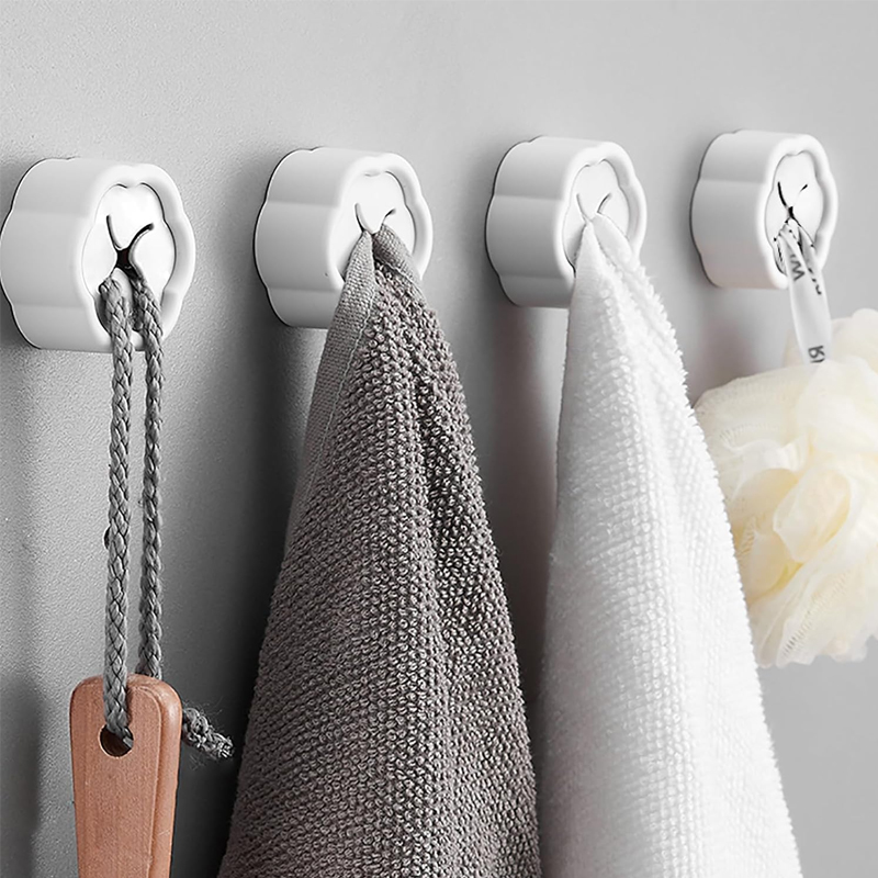 6個入り 粘着式タオルホルダー ノードリル壁掛けフック キッ - Kitchen Gadgets Storage のレビューと価格
