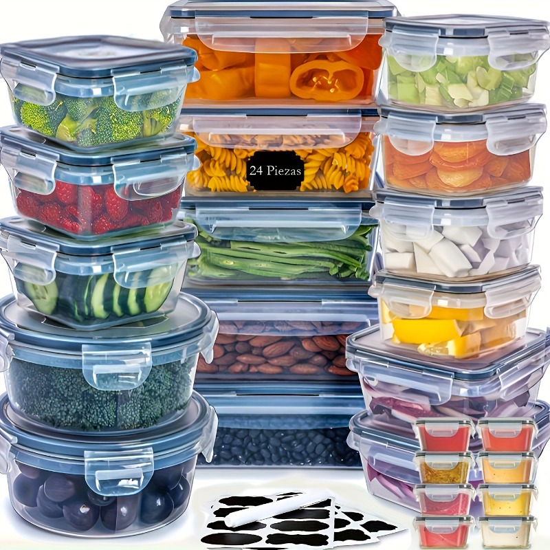 48個入り BPAフリー食品保存容器セット – キッチン、パ - Kitchen Gadgets Storage のレビューと価格